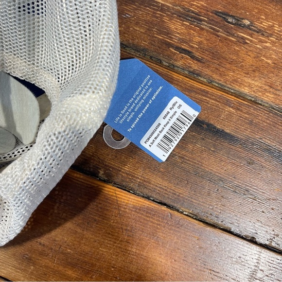 Life Is Good keep it simple Blue and White Baseball Hat - Picture 5 of 5